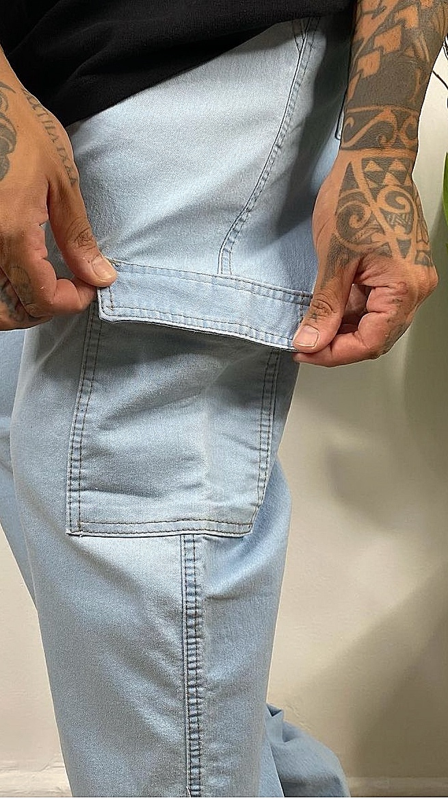 Calça Cargo GOLD Gelo - Imagem 3
