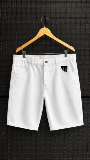 BERMUDA JEANS BRANCO